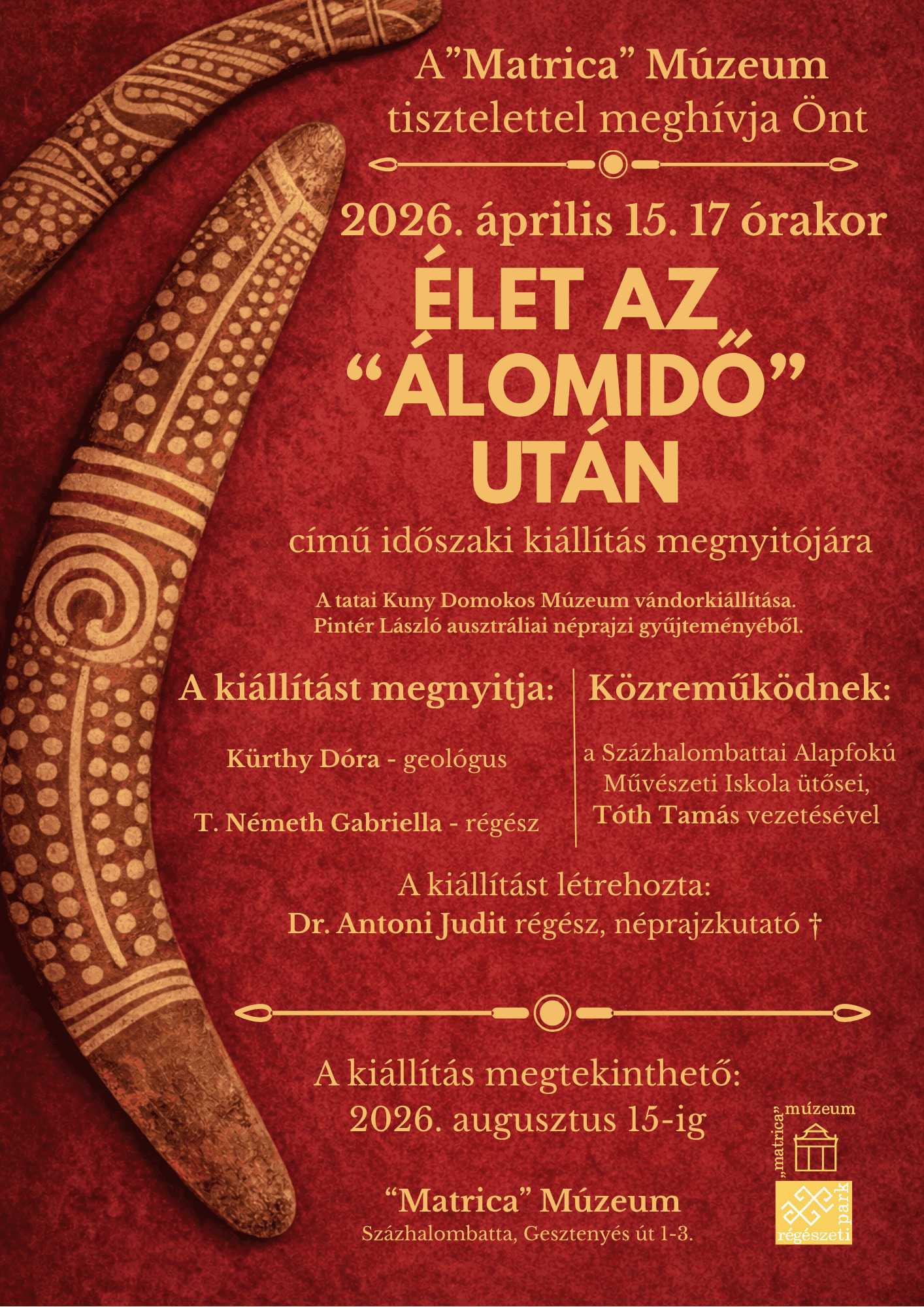 Kiállításmegnyitó - Élet az álomidő után