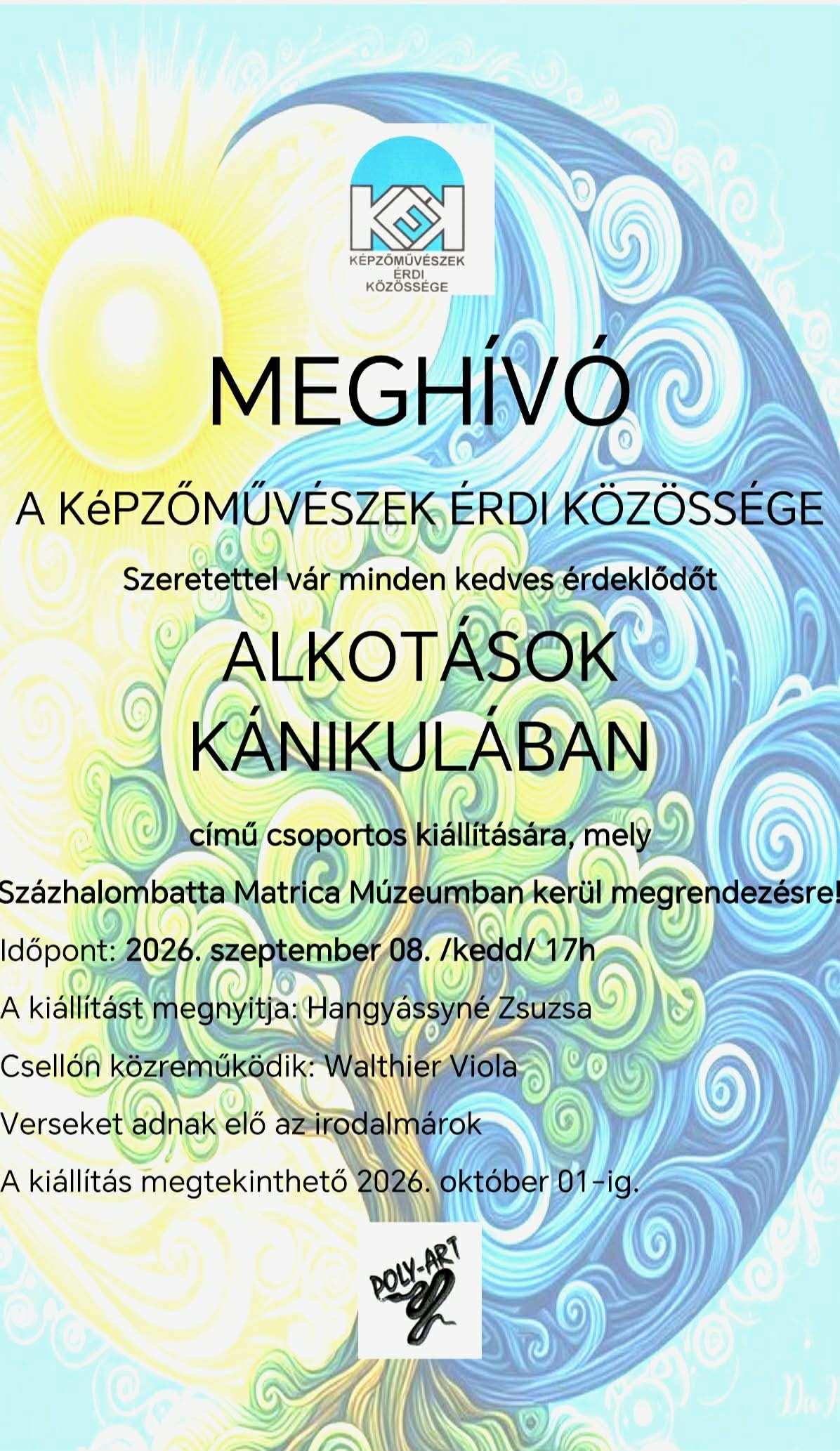 ALKOTÁSOK KÁNIKULÁBAN – kiállítás a „Matrica” Múzeumban