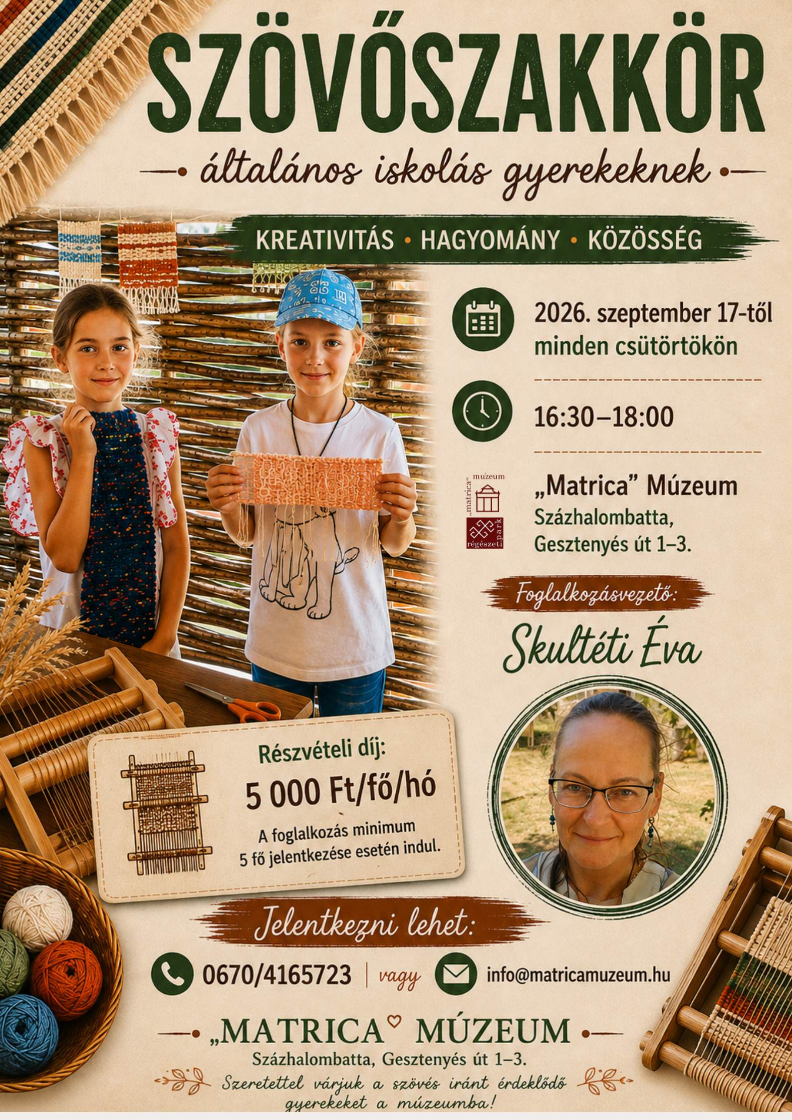Új szakkör indul a „Matrica” Múzeumban!
