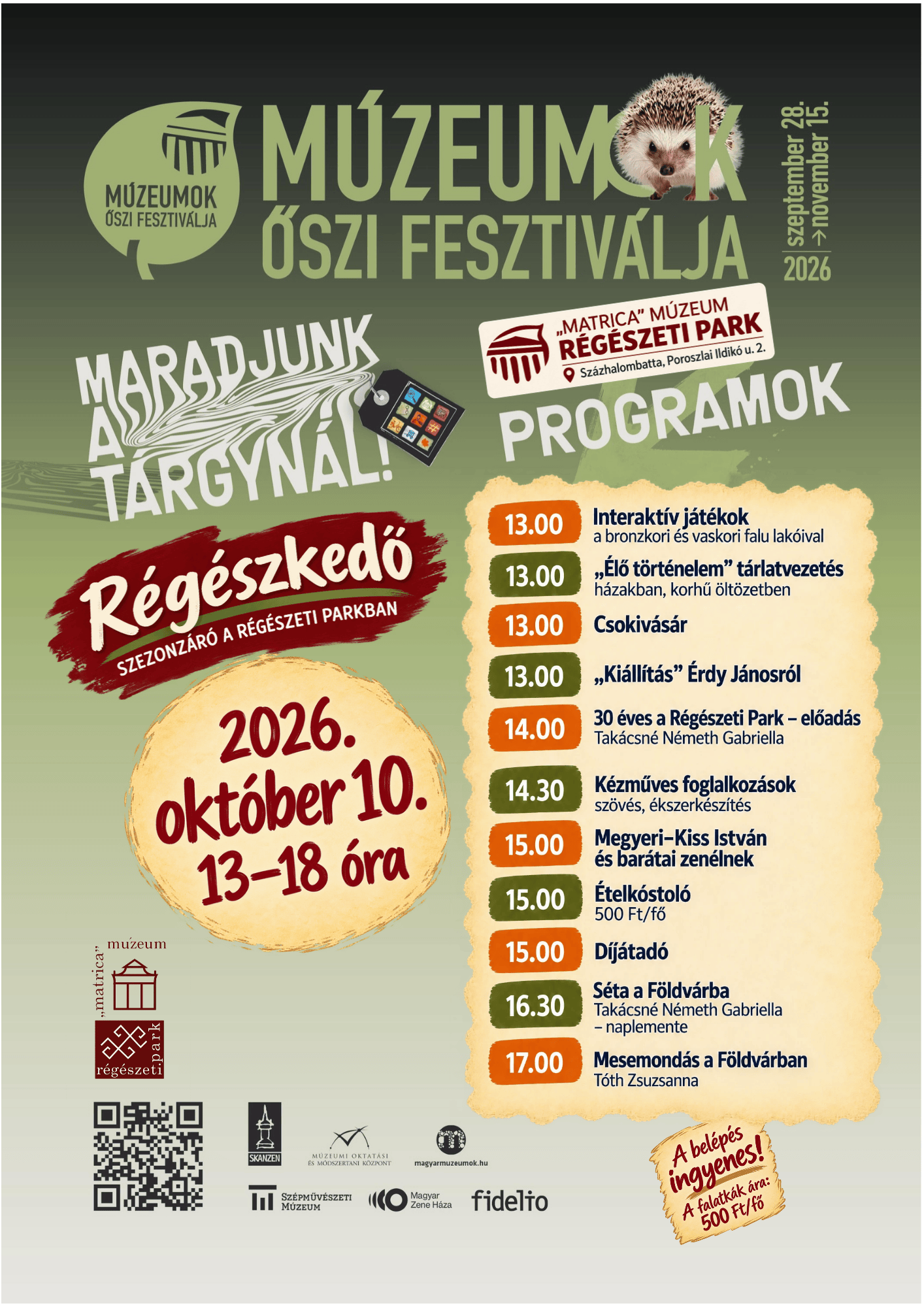 Régészkedő – szezonzáró a Régészeti Parkba